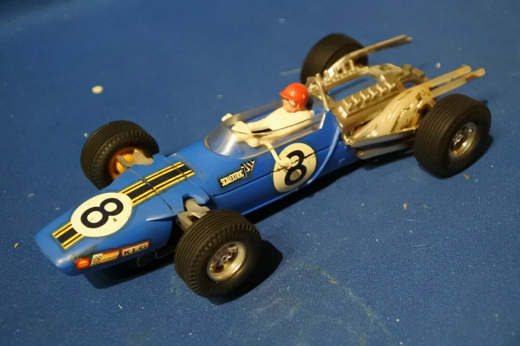 Slotcars66 Matra MS11 1/32nd scale Scalextric slot car blue #8   